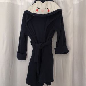 Fleece owl robe